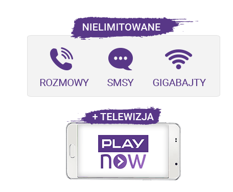 Nielimitowane rozmowy, smsy i gigabajty + telewizja Play Now 
