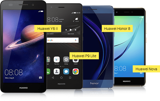 Telefony Huawei Y6 II, Huawei P9 Lite Huawei Honor 8, Huawei Nova