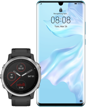 Huawei P30 PRO + Garmin fenix 6S