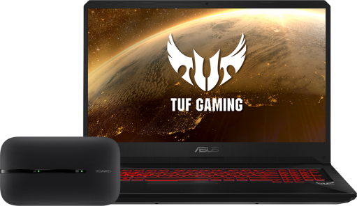 Asus FX705DT + router E5576