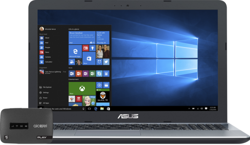 ASUS X541UA + router LinkZone