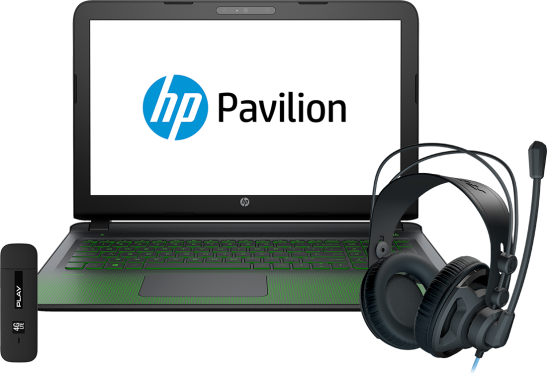 HP Pavilion 15 + słuchawki Roccat Renga + Huawei 3372
