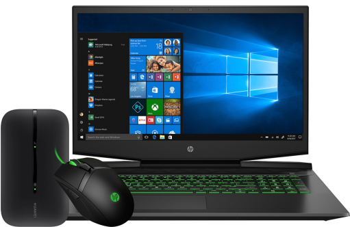 HP Pavilion Gaming Laptop 17 + Huawei E5576 + mysz