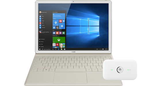 HUAWEI MateBook + Router E5573