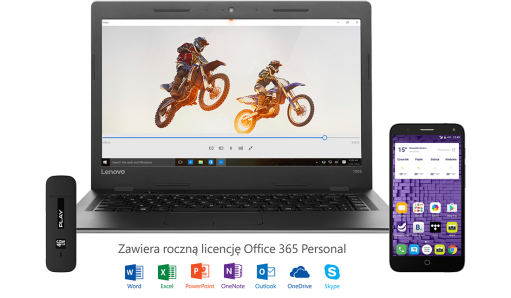 Lenovo IdeaPad 100s +POP4+modem+Office 365 Personal