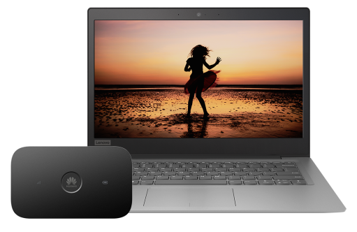 Lenovo IdeaPad 120S + Router Huawei E5573Cs