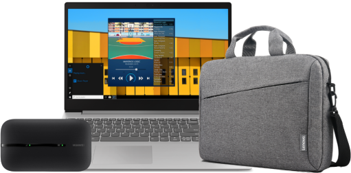 Lenovo S145-15 + router + torba