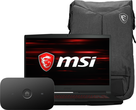 MSI GF63 i5 + E5573Cs + plecak