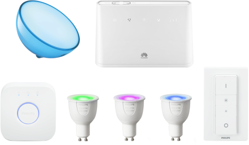 Inteligentne żarówki GU10 + router