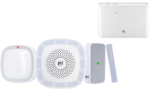 Bezpieczny dom 2 czujniki + router
