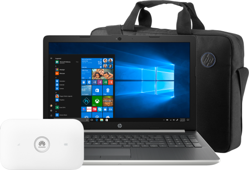 HP 15 + router E5573Cs