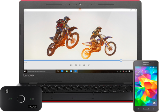 Lenovo 100s + Samsung Grand Prime + Router E5573