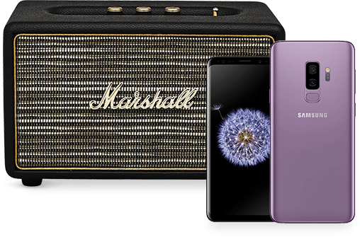 Telefon Samsung S9 i S9 plus z głośnikiem Marshall