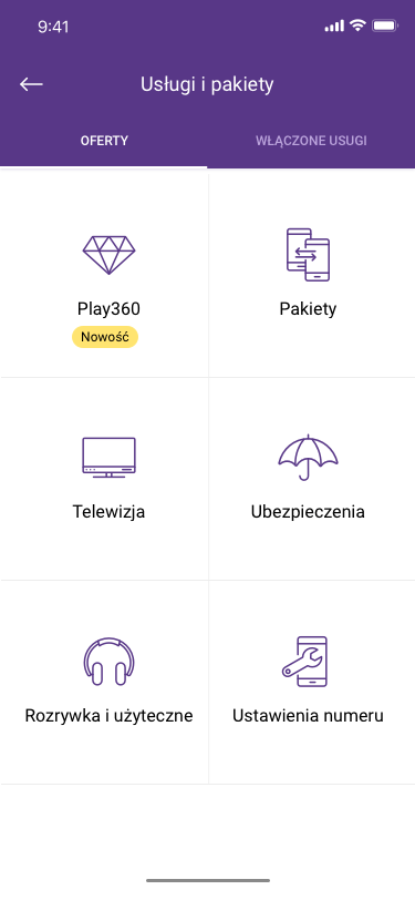 Pakiety i usługi